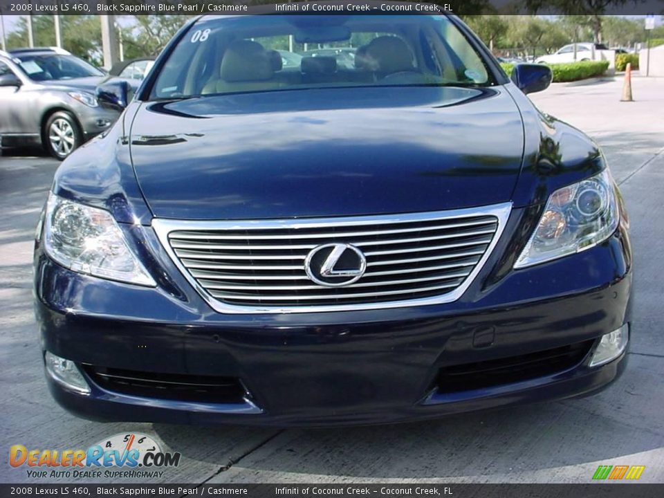 2008 Lexus LS 460 Black Sapphire Blue Pearl / Cashmere Photo #8
