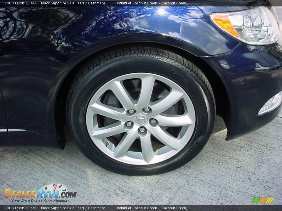 2008 Lexus LS 460 Black Sapphire Blue Pearl / Cashmere Photo #11