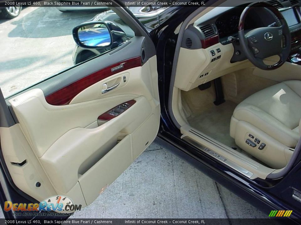 2008 Lexus LS 460 Black Sapphire Blue Pearl / Cashmere Photo #15