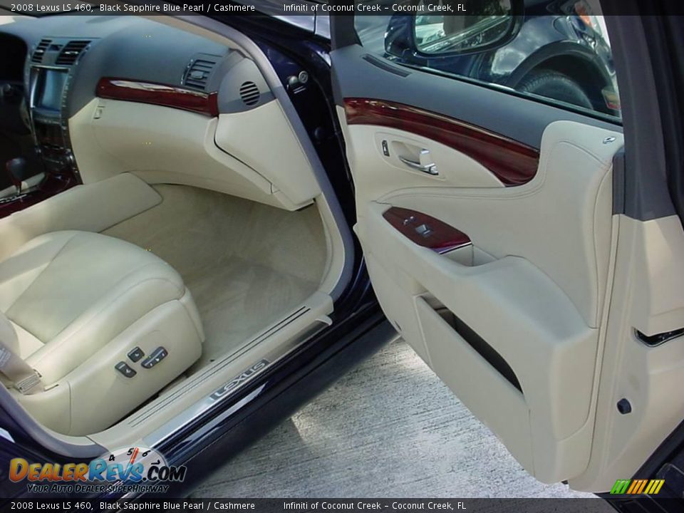 2008 Lexus LS 460 Black Sapphire Blue Pearl / Cashmere Photo #17