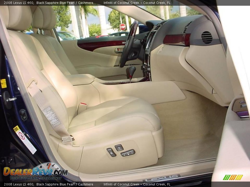 2008 Lexus LS 460 Black Sapphire Blue Pearl / Cashmere Photo #18