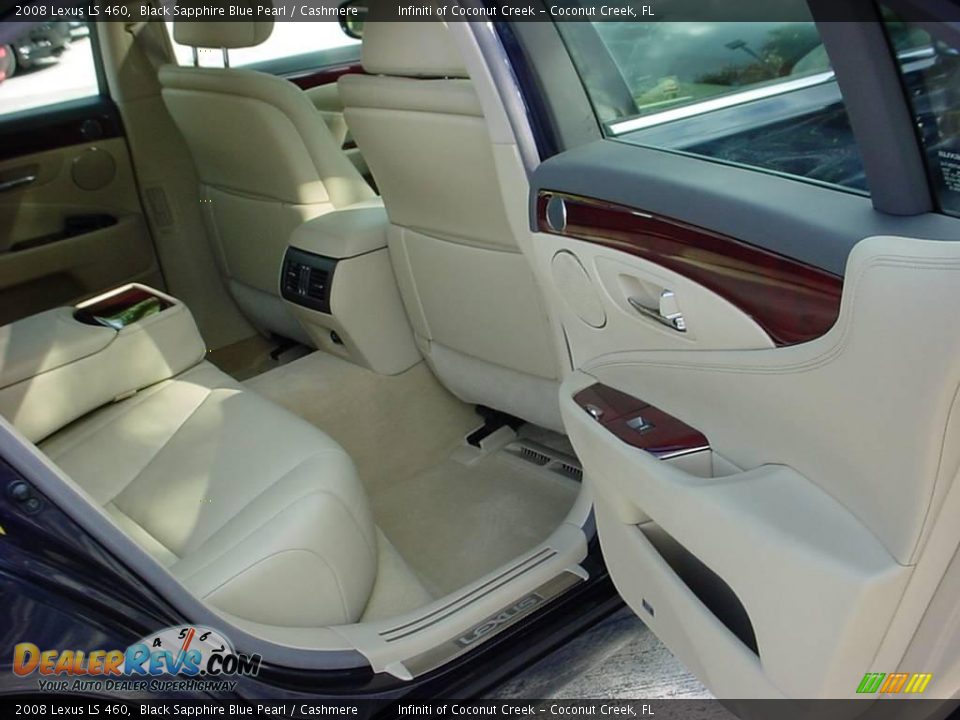 2008 Lexus LS 460 Black Sapphire Blue Pearl / Cashmere Photo #19