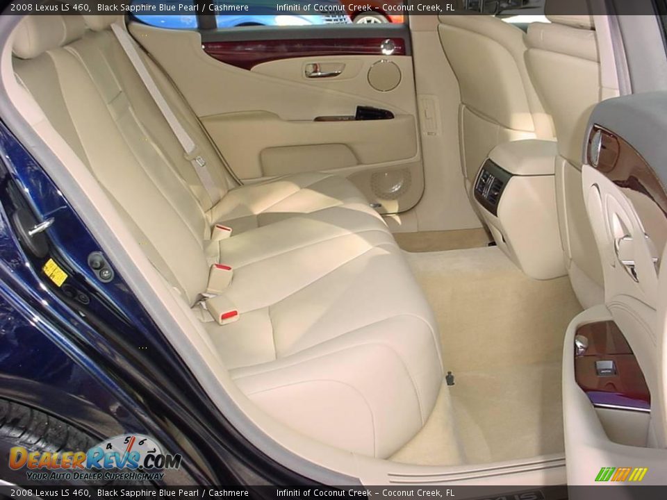 2008 Lexus LS 460 Black Sapphire Blue Pearl / Cashmere Photo #20