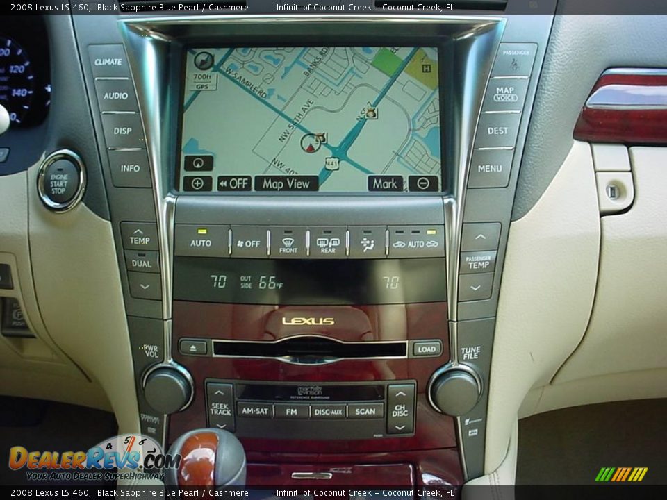 2008 Lexus LS 460 Black Sapphire Blue Pearl / Cashmere Photo #23
