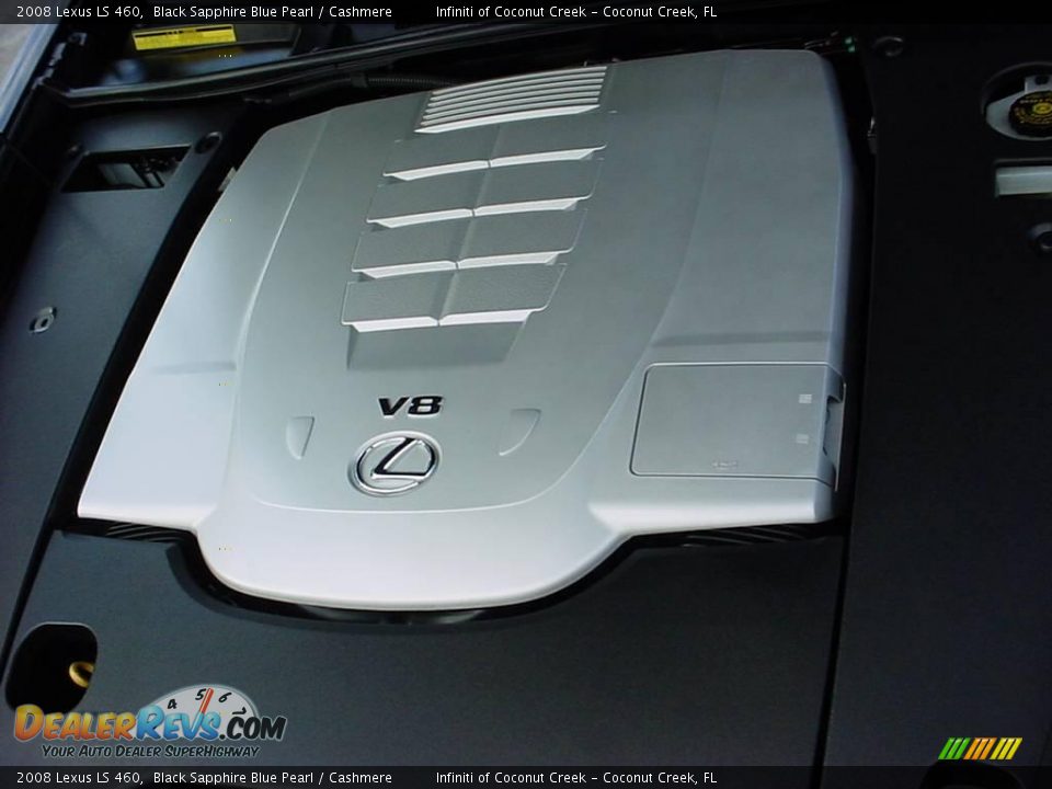 2008 Lexus LS 460 Black Sapphire Blue Pearl / Cashmere Photo #29
