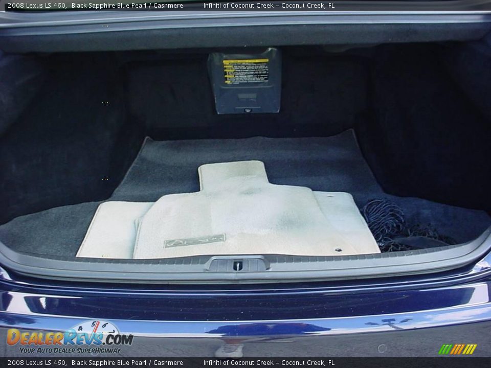 2008 Lexus LS 460 Black Sapphire Blue Pearl / Cashmere Photo #30