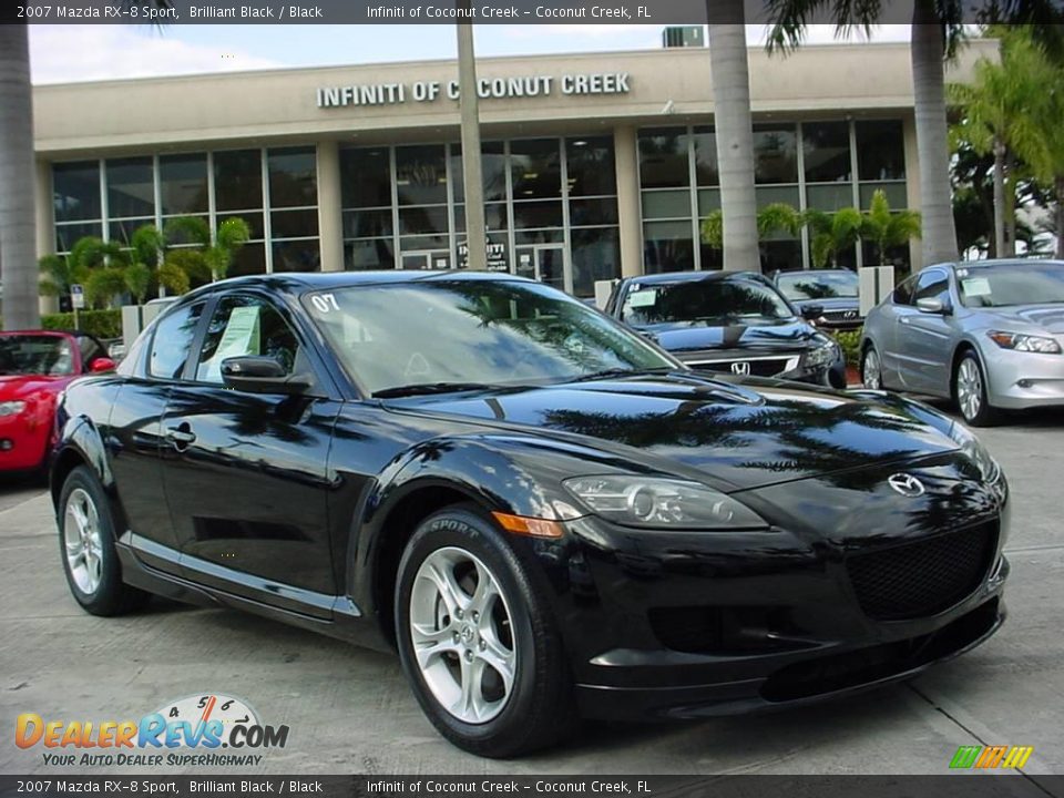 2007 Mazda RX-8 Sport Brilliant Black / Black Photo #1