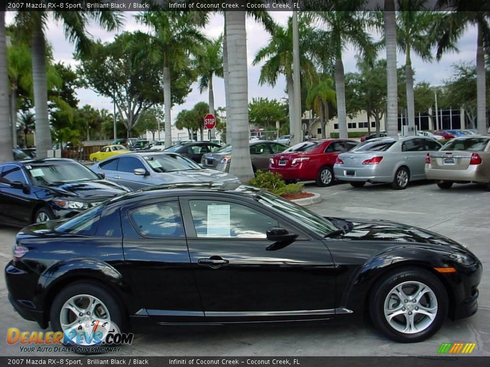 2007 Mazda RX-8 Sport Brilliant Black / Black Photo #2