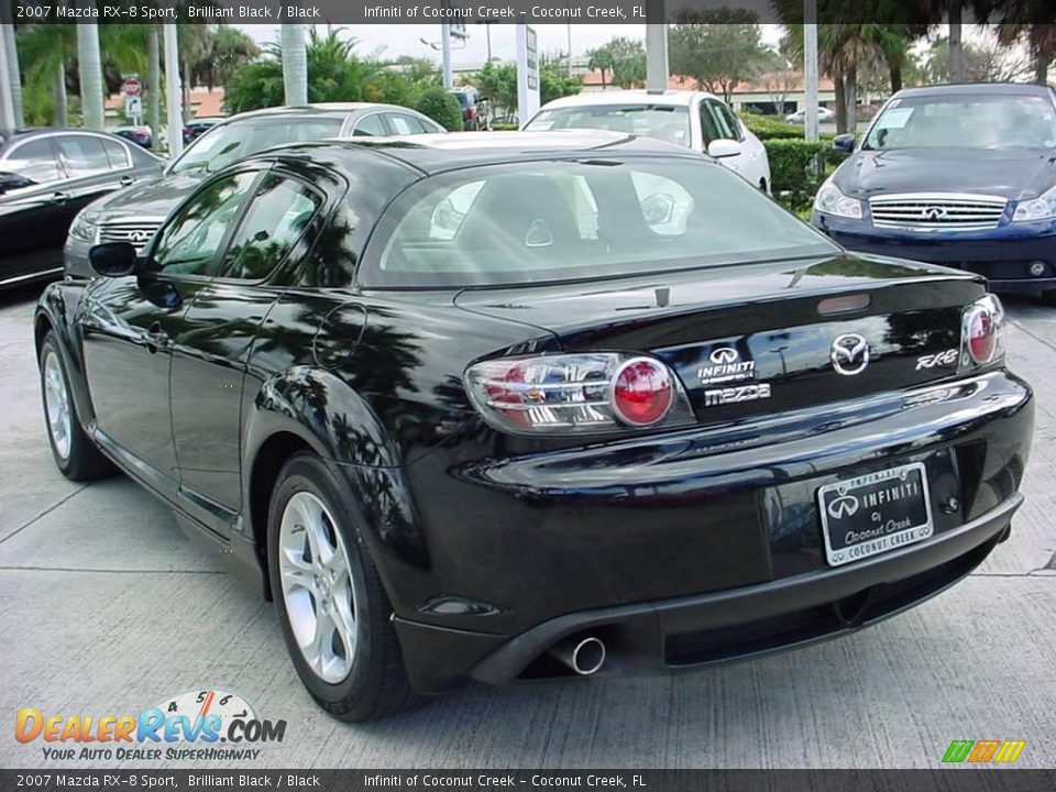 2007 Mazda RX-8 Sport Brilliant Black / Black Photo #5