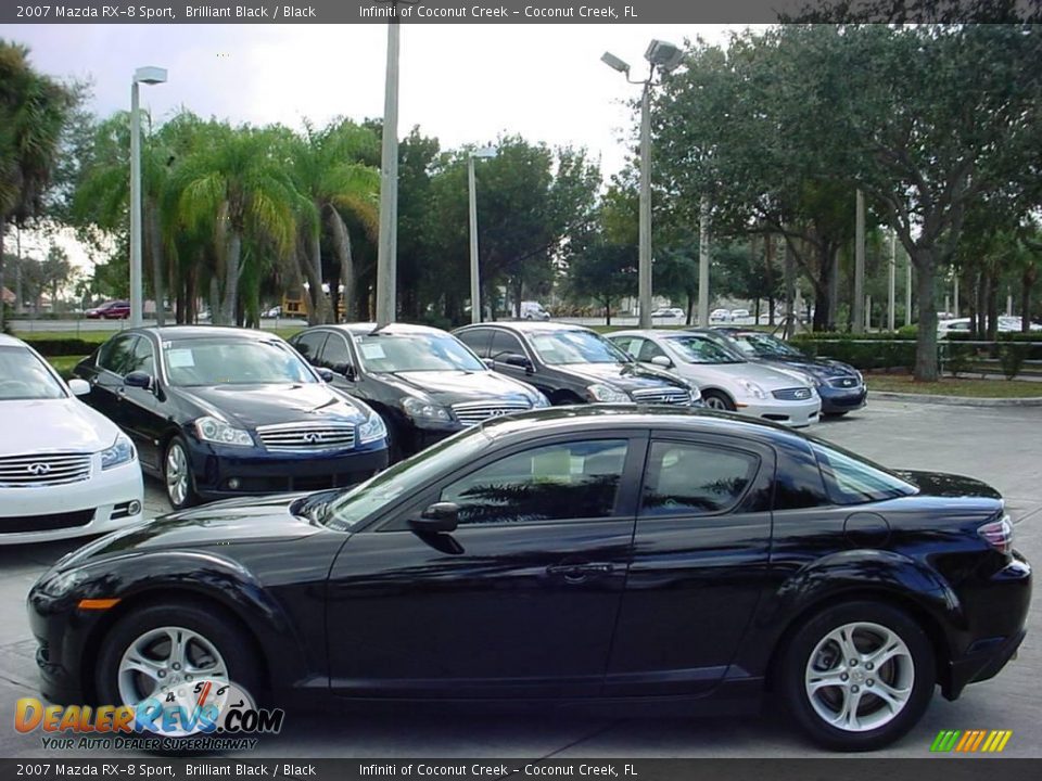 2007 Mazda RX-8 Sport Brilliant Black / Black Photo #6
