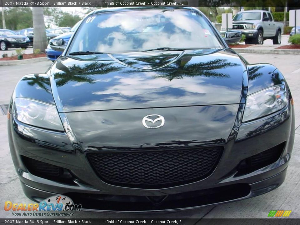 2007 Mazda RX-8 Sport Brilliant Black / Black Photo #8