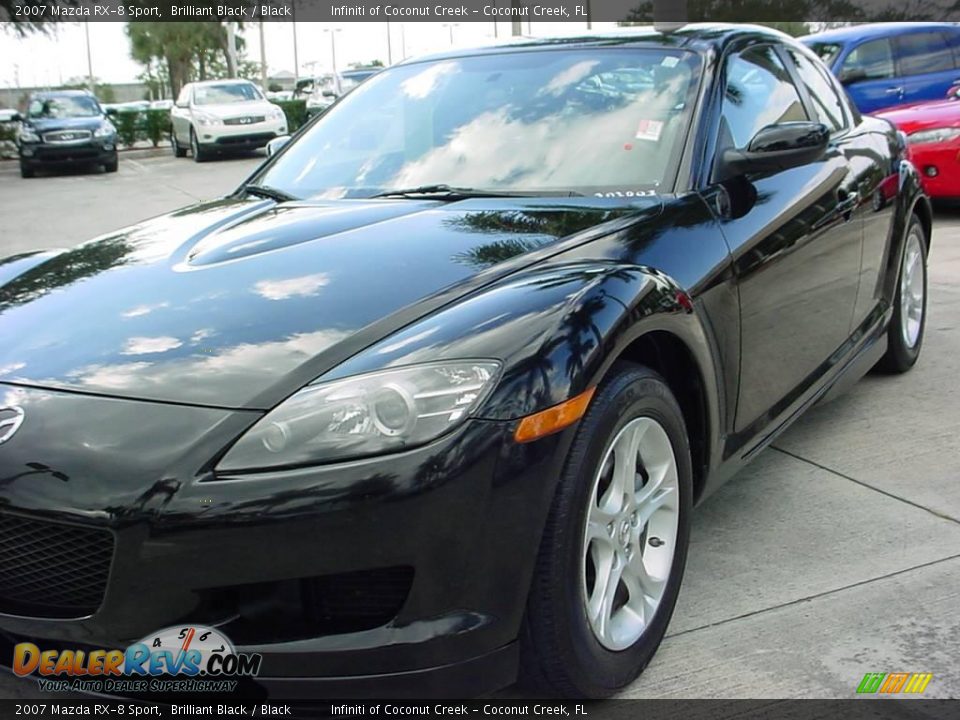 2007 Mazda RX-8 Sport Brilliant Black / Black Photo #9