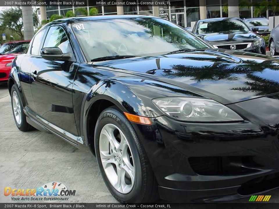2007 Mazda RX-8 Sport Brilliant Black / Black Photo #10