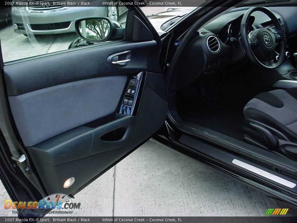 2007 Mazda RX-8 Sport Brilliant Black / Black Photo #15