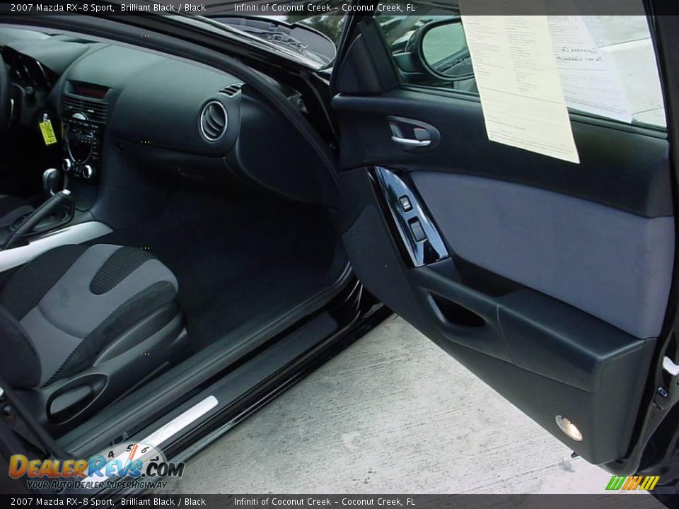 2007 Mazda RX-8 Sport Brilliant Black / Black Photo #17