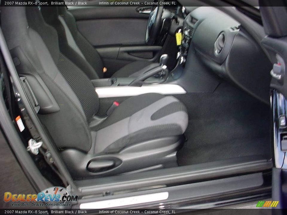 2007 Mazda RX-8 Sport Brilliant Black / Black Photo #18