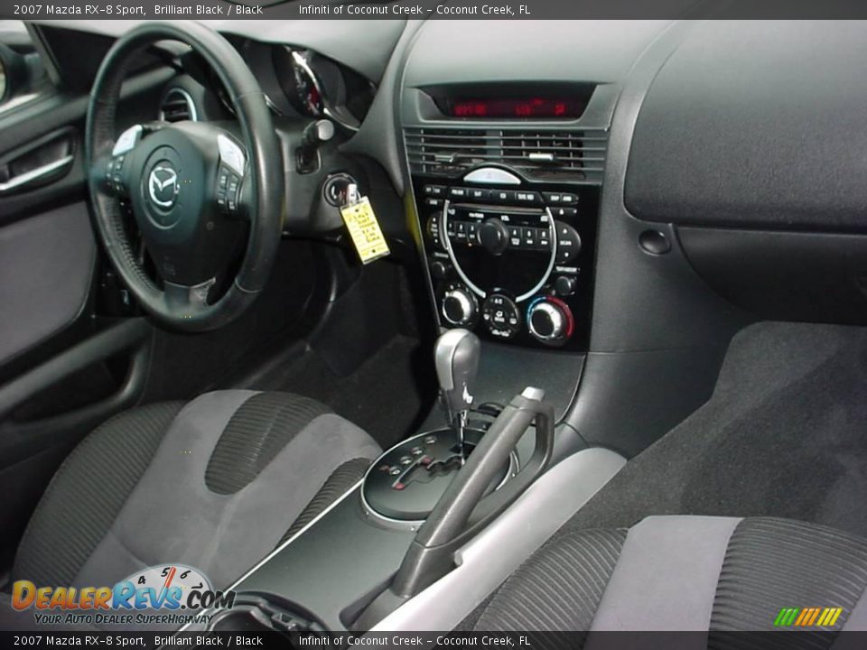 2007 Mazda RX-8 Sport Brilliant Black / Black Photo #21