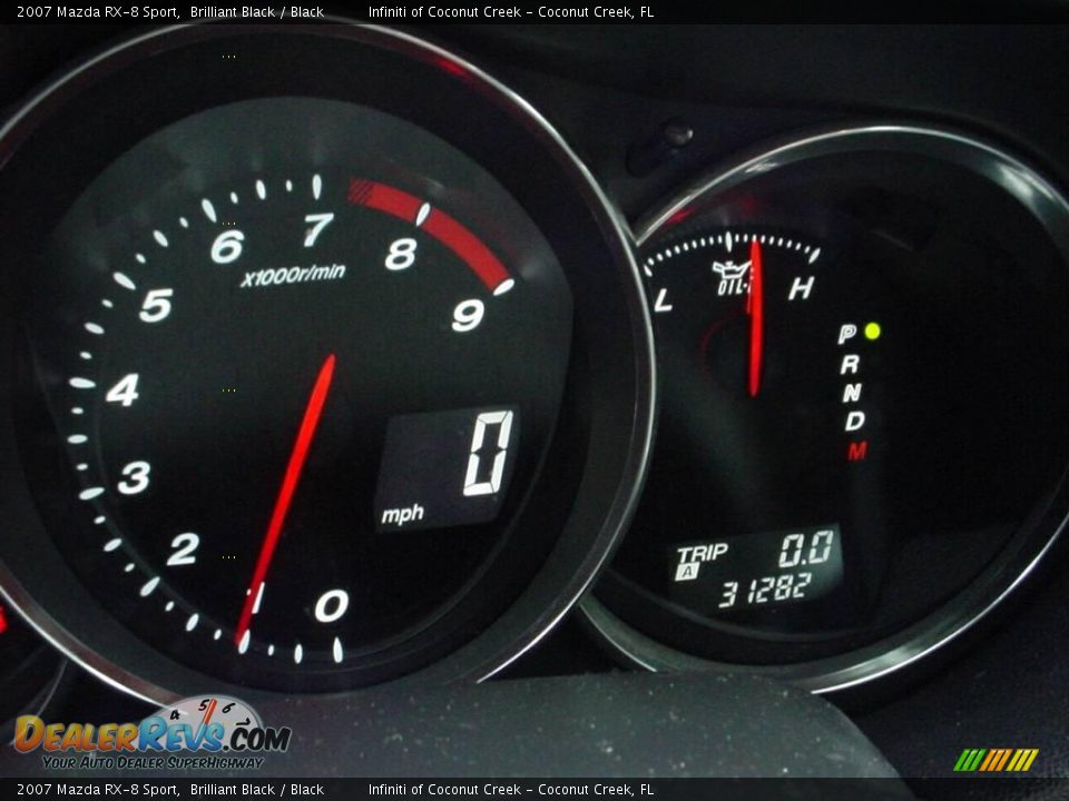 2007 Mazda RX-8 Sport Brilliant Black / Black Photo #24
