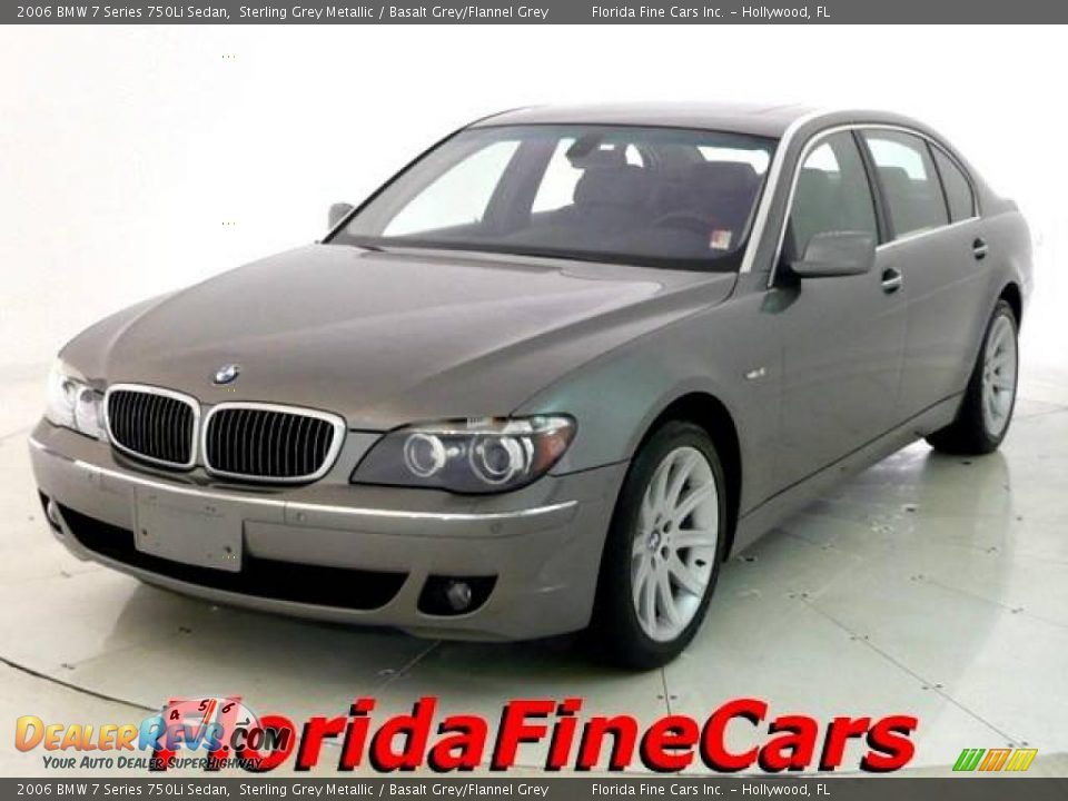2006 BMW 7 Series 750Li Sedan Sterling Grey Metallic / Basalt Grey/Flannel Grey Photo #1