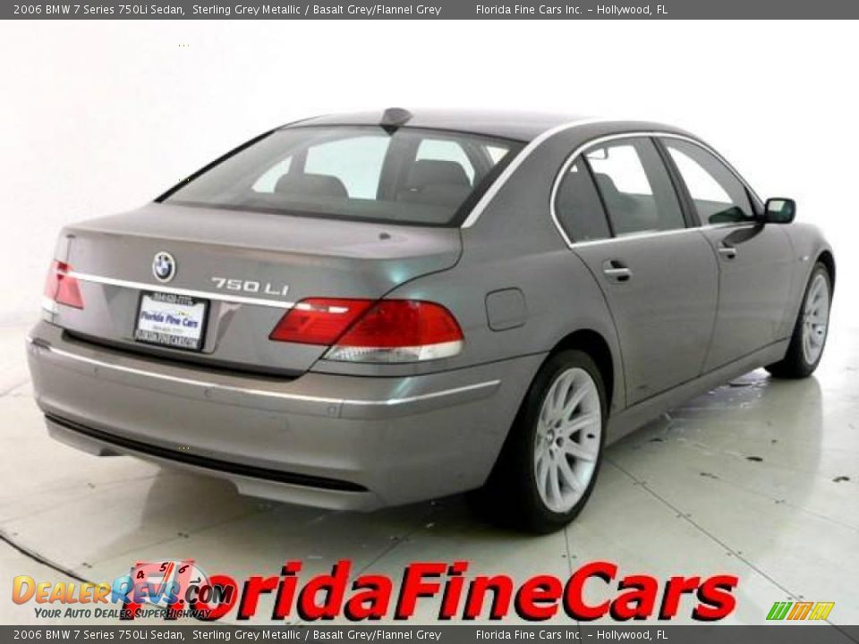 2006 BMW 7 Series 750Li Sedan Sterling Grey Metallic / Basalt Grey/Flannel Grey Photo #2
