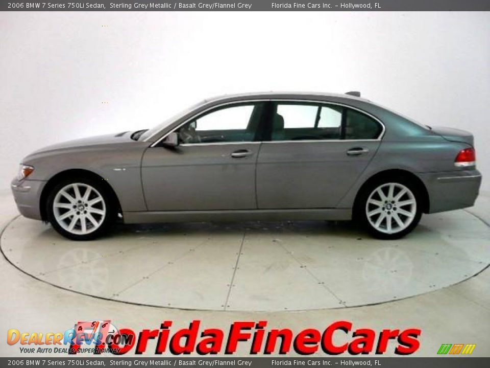 2006 BMW 7 Series 750Li Sedan Sterling Grey Metallic / Basalt Grey/Flannel Grey Photo #3