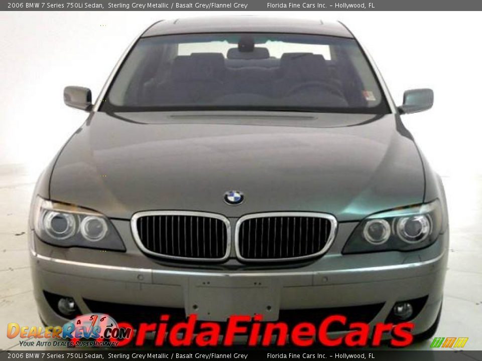 2006 BMW 7 Series 750Li Sedan Sterling Grey Metallic / Basalt Grey/Flannel Grey Photo #5