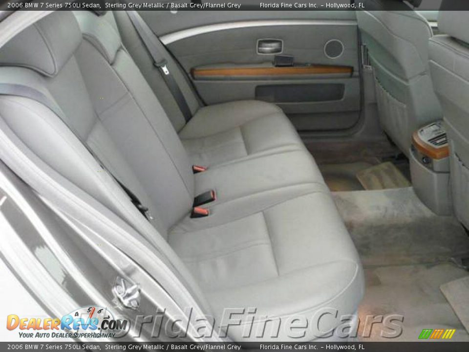 2006 BMW 7 Series 750Li Sedan Sterling Grey Metallic / Basalt Grey/Flannel Grey Photo #14