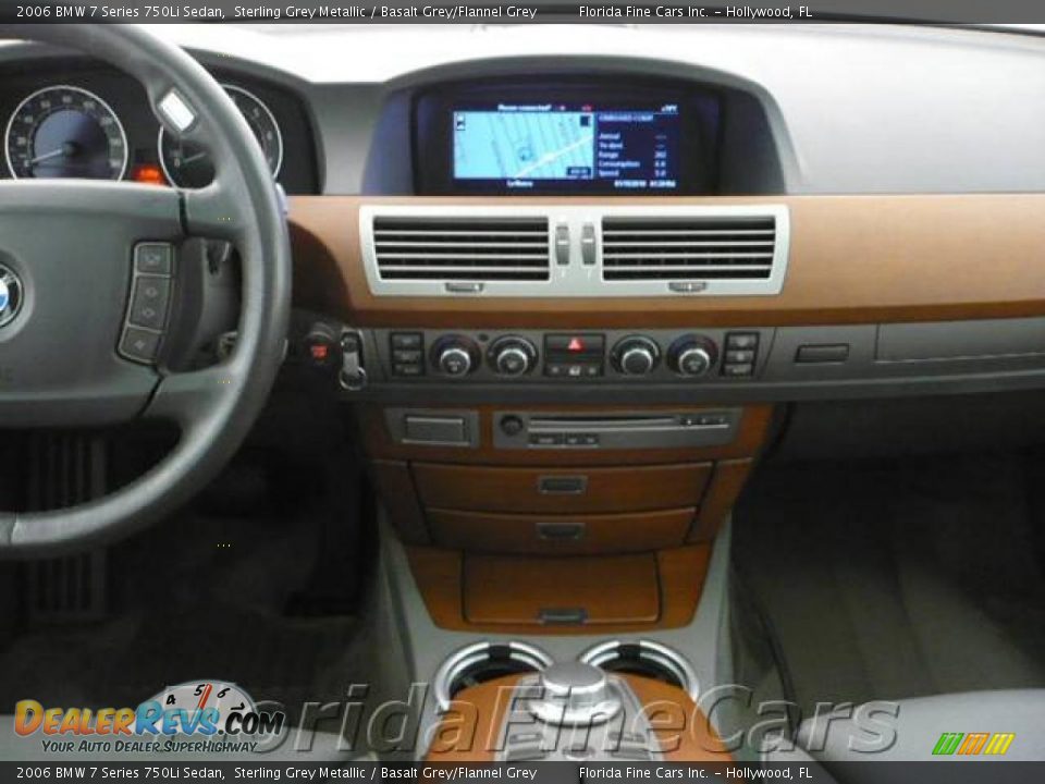 2006 BMW 7 Series 750Li Sedan Sterling Grey Metallic / Basalt Grey/Flannel Grey Photo #17