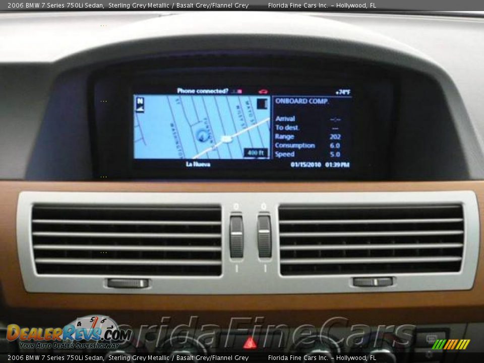 2006 BMW 7 Series 750Li Sedan Sterling Grey Metallic / Basalt Grey/Flannel Grey Photo #19