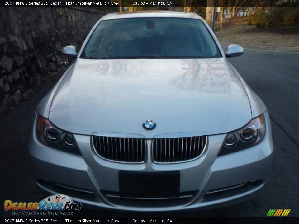 2007 BMW 3 Series 335i Sedan Titanium Silver Metallic / Grey Photo #3
