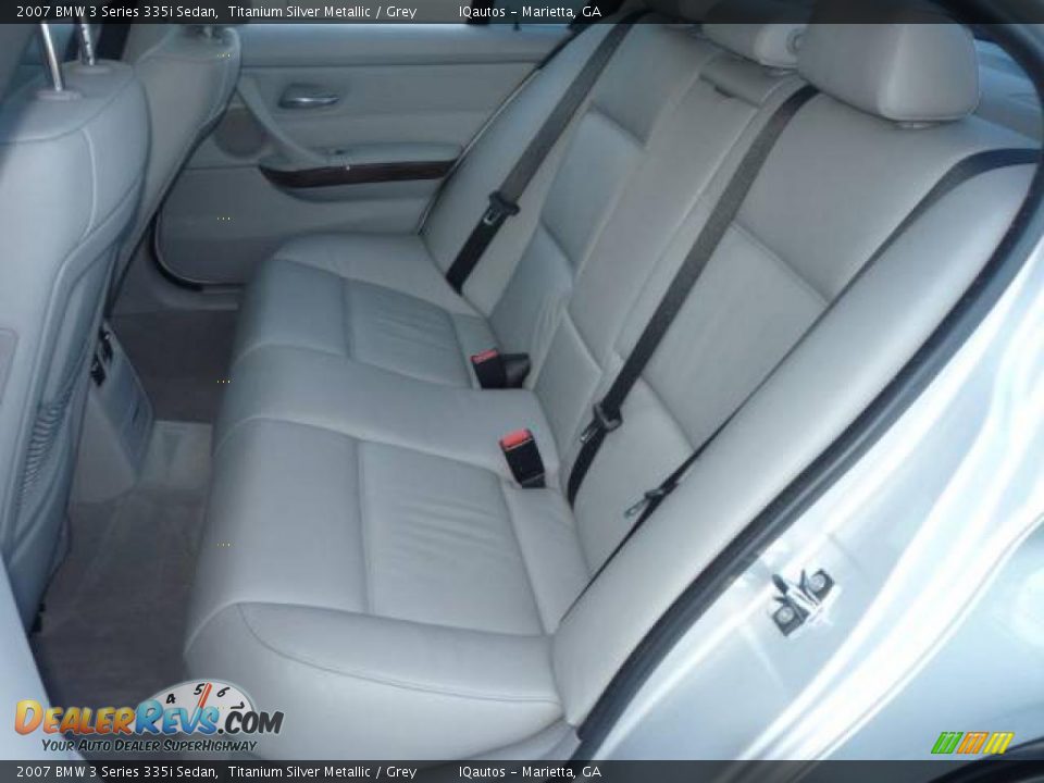 2007 BMW 3 Series 335i Sedan Titanium Silver Metallic / Grey Photo #9