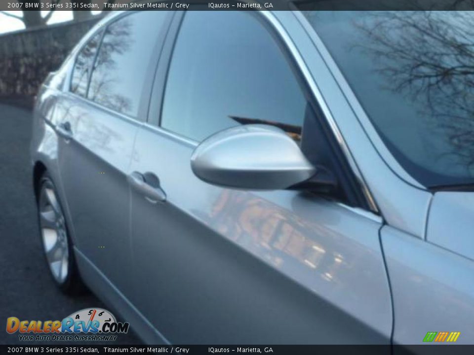 2007 BMW 3 Series 335i Sedan Titanium Silver Metallic / Grey Photo #12