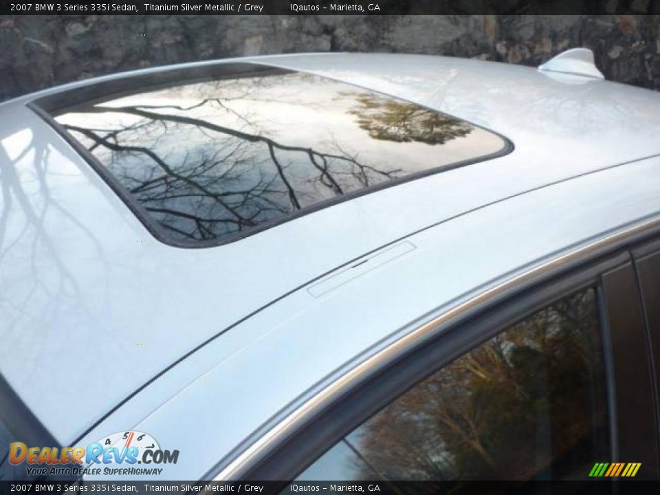 2007 BMW 3 Series 335i Sedan Titanium Silver Metallic / Grey Photo #14