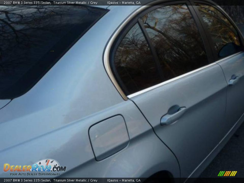 2007 BMW 3 Series 335i Sedan Titanium Silver Metallic / Grey Photo #15
