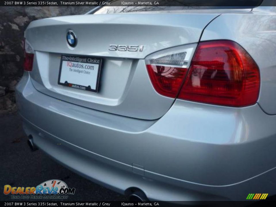 2007 BMW 3 Series 335i Sedan Titanium Silver Metallic / Grey Photo #16