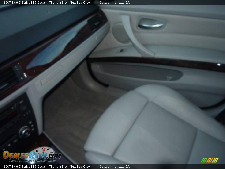 2007 BMW 3 Series 335i Sedan Titanium Silver Metallic / Grey Photo #25
