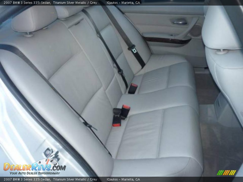 2007 BMW 3 Series 335i Sedan Titanium Silver Metallic / Grey Photo #26