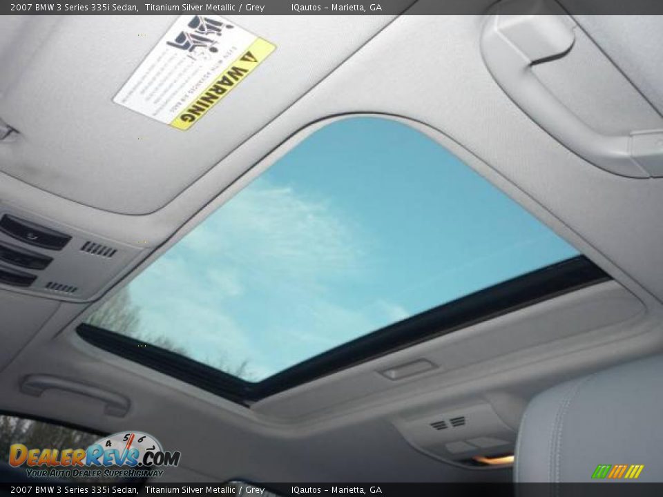 2007 BMW 3 Series 335i Sedan Titanium Silver Metallic / Grey Photo #27