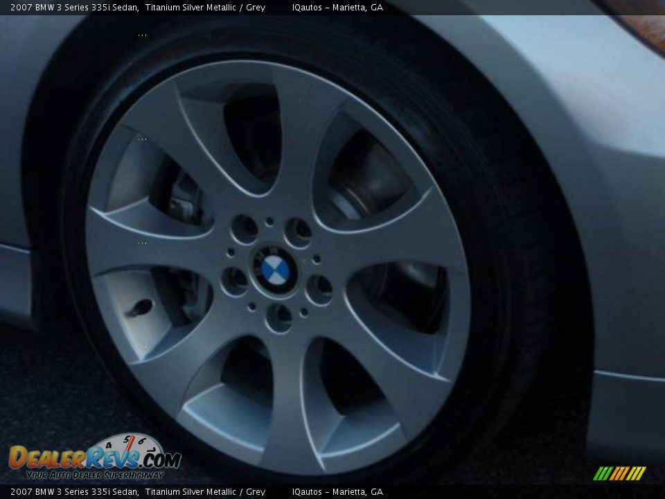 2007 BMW 3 Series 335i Sedan Titanium Silver Metallic / Grey Photo #29