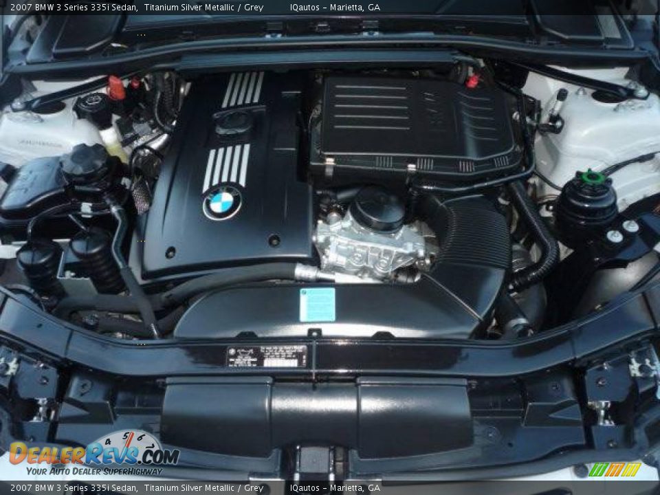 2007 BMW 3 Series 335i Sedan Titanium Silver Metallic / Grey Photo #30