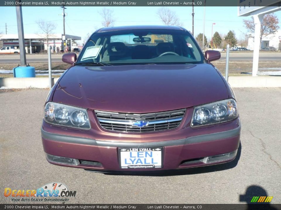 2000 Chevrolet Impala LS Medium Auburn Nightmist Metallic / Medium Gray Photo #2
