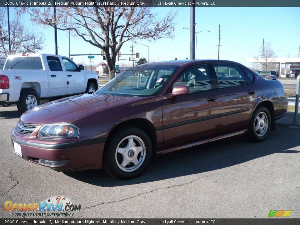 2000 Chevrolet Impala LS Medium Auburn Nightmist Metallic / Medium Gray Photo #3