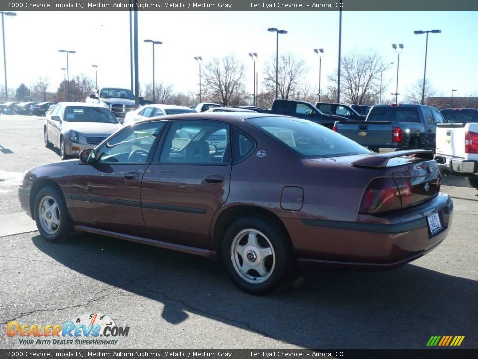 2000 Chevrolet Impala LS Medium Auburn Nightmist Metallic / Medium Gray Photo #4