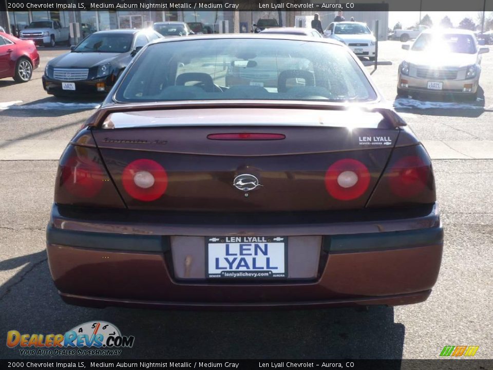 2000 Chevrolet Impala LS Medium Auburn Nightmist Metallic / Medium Gray Photo #5