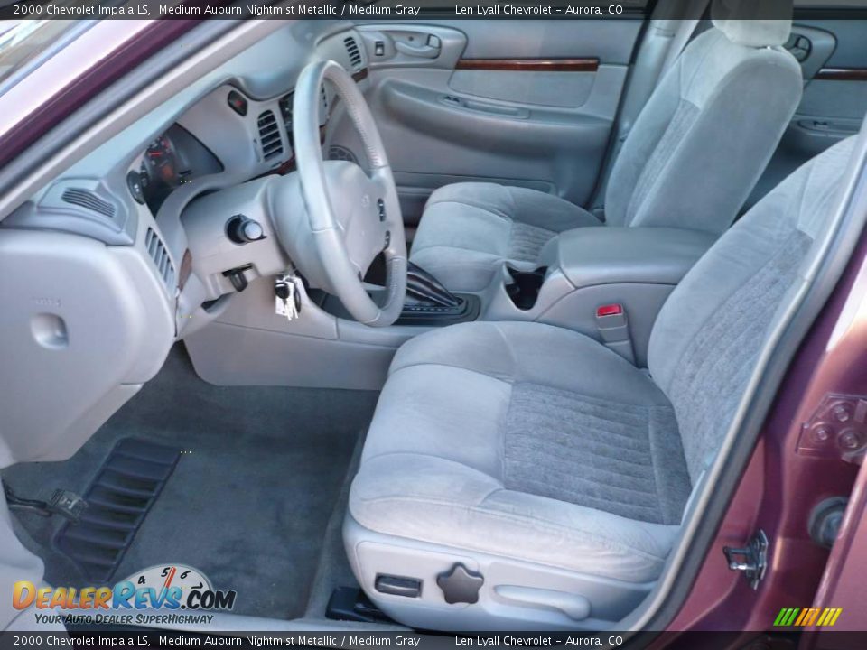 2000 Chevrolet Impala LS Medium Auburn Nightmist Metallic / Medium Gray Photo #9