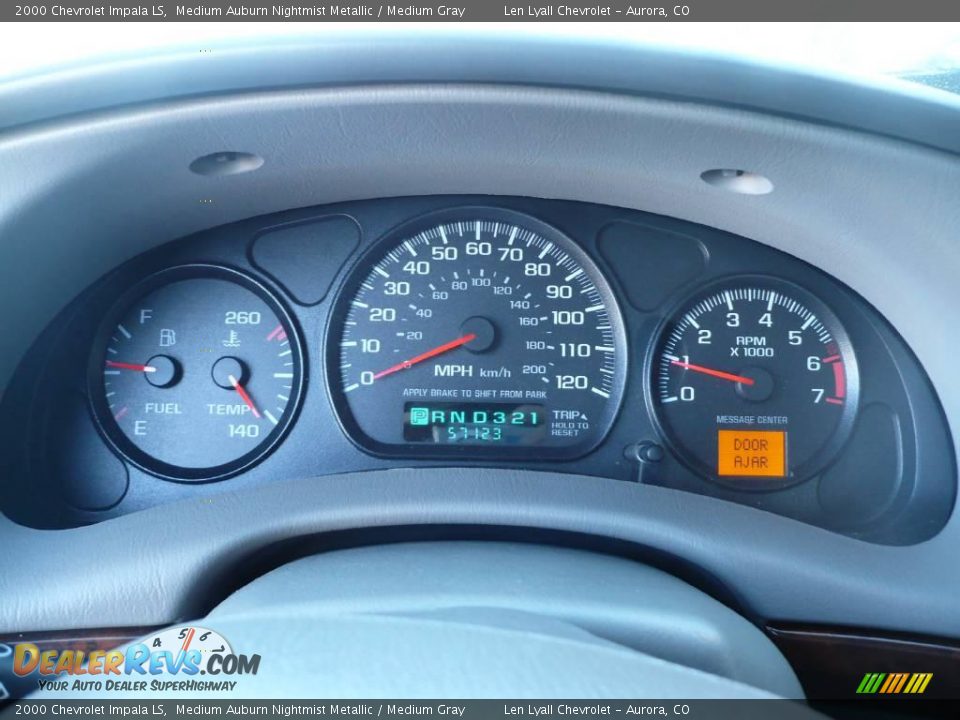 2000 Chevrolet Impala LS Medium Auburn Nightmist Metallic / Medium Gray Photo #29
