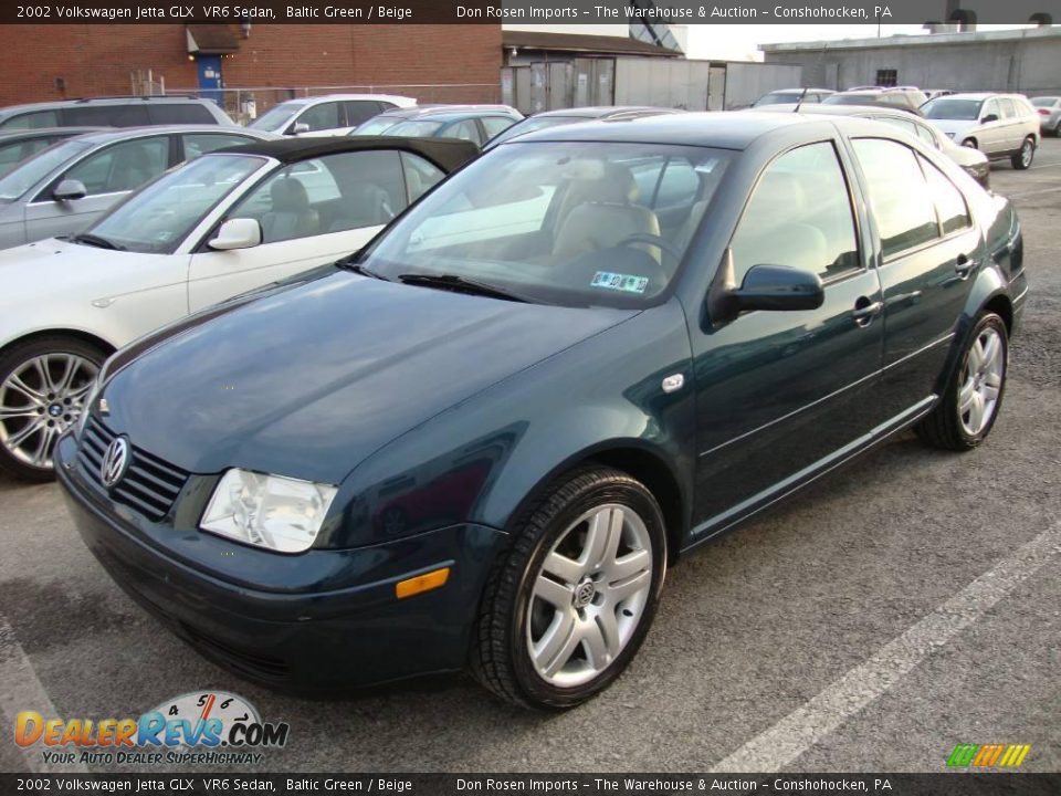 2002 Volkswagen Jetta GLX  VR6 Sedan Baltic Green / Beige Photo #1