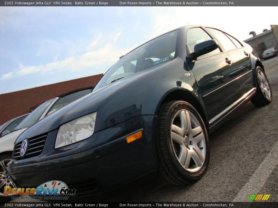 2002 Volkswagen Jetta GLX  VR6 Sedan Baltic Green / Beige Photo #2