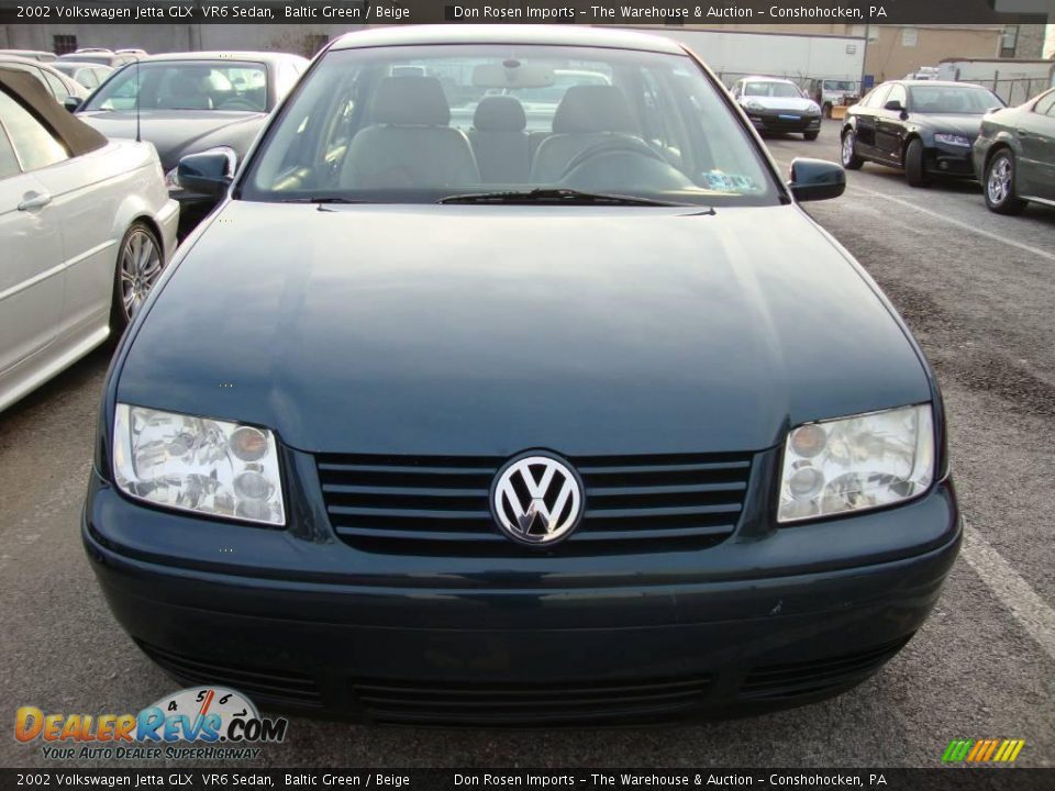 2002 Volkswagen Jetta GLX  VR6 Sedan Baltic Green / Beige Photo #3