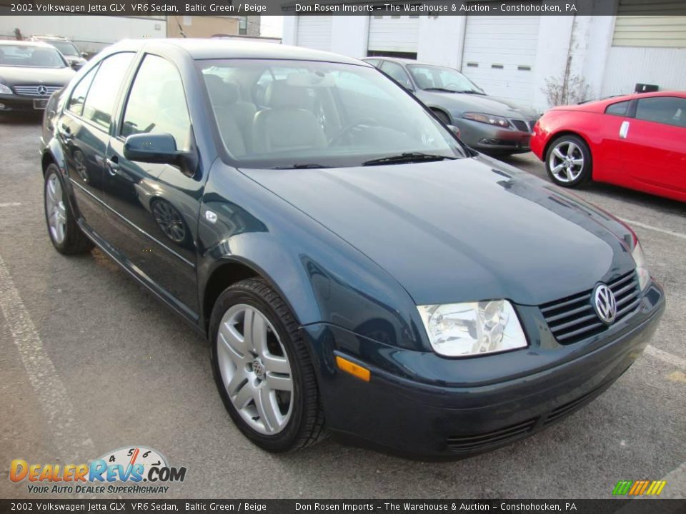 2002 Volkswagen Jetta GLX  VR6 Sedan Baltic Green / Beige Photo #4
